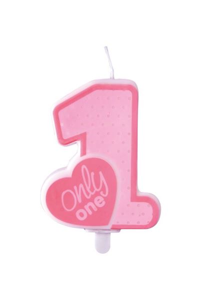 Imagens de Vela mi primer añito rosa