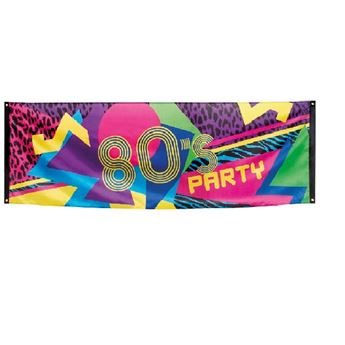 Imagen de Bandera Fiesta Años 80 (2,2m)