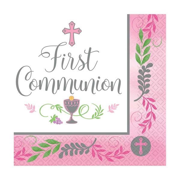 Imagen de Servilletas Mi Primera Comunión Rosa (36)