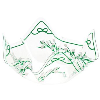 Imagen de Bol Pañuelo Flores Verdes (22cm)