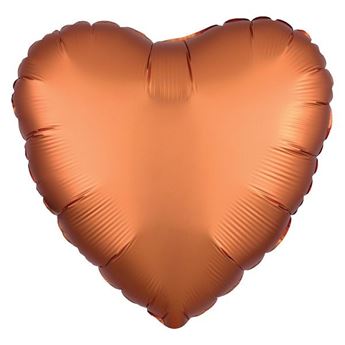 Imagen de Globo Corazón Ambar Satín (45cm)