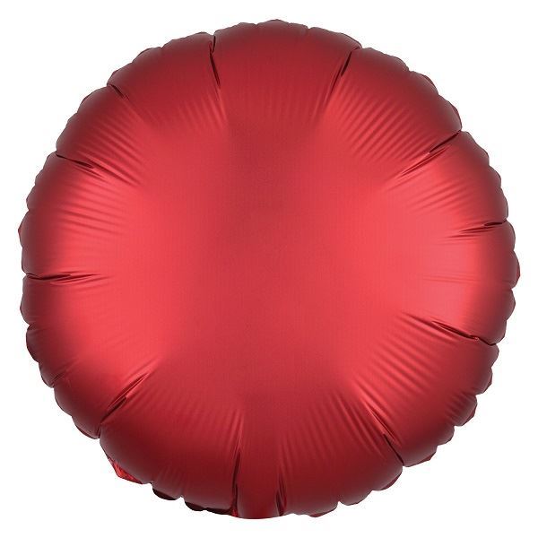Picture of Globo Círculo Rojo Oscuro Satín (45cm)