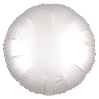 Imagen de Globo Círculo Blanco Satín (45cm)