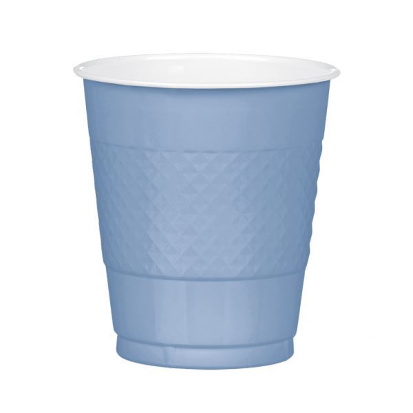 Picture of Vasos Azul Pastel plástico 356ml (10 unidades)
