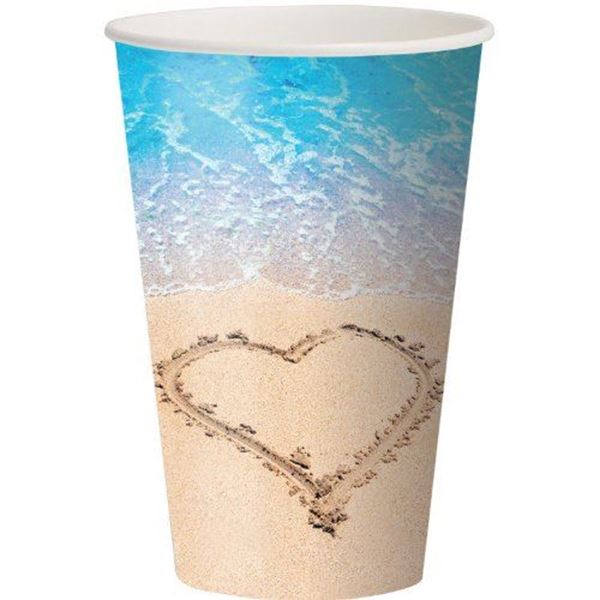 Picture of Vasos Beach Love cartón (8 uds)