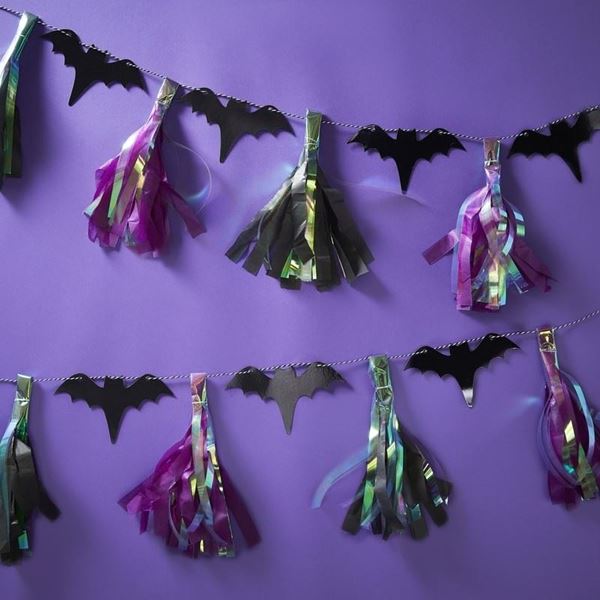 Picture of Guirnalda Borlas Halloween Murciélagos (2m)