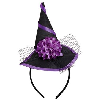 Imagen de Diadema Sombrero Bruja Púrpura