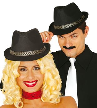 Imagen de Sombrero Gangster Negro