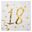 Imagen de Servilletas 18 Cumpleaños Blanco Dorado papel 25cm (20 unidades)