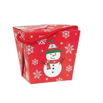 Imagen de Cajas Roja Muñeco Nieve Navidad (6 unidades)