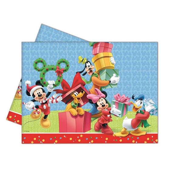 Imagen de Mantel de Mickey Mouse Navidad plástico