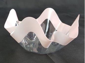 Imagens de Bol Pañuelo Borde Rosa Perlado (13cm x 7cm)