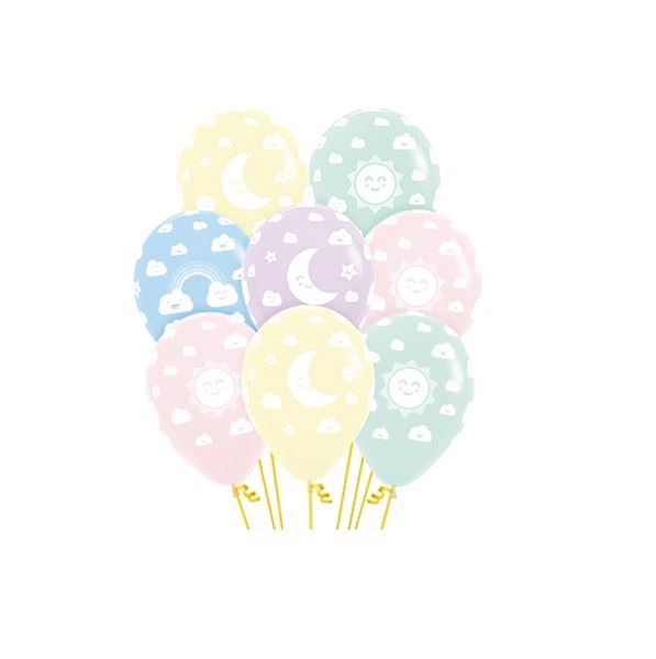 Picture of Globos Colores Sol y Luna Pastel (12)