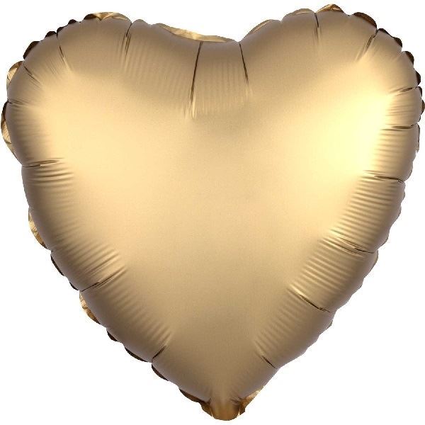 Globo foil corazón dorado