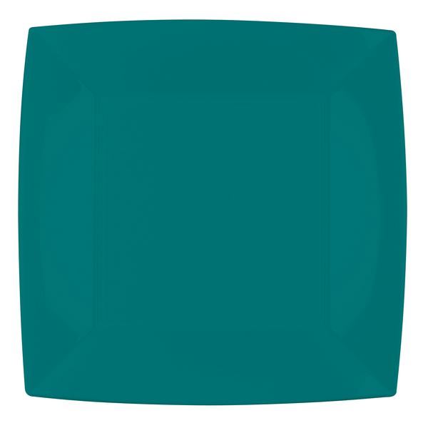 Picture of Platos Verde Cuadrados plástico 23cm (8 unidades)