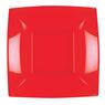 Picture of Boles Rojos Cuadrados plástico 18cm (8 uds.)