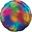 Imagen de Globo Círculo Multicolor Iridiscente (45cm)