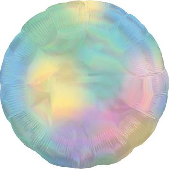 Imagen de Globo Círculo Pastel Multicolor Iridiscente (45cm)