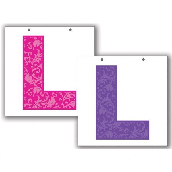 Imagen de Cartel "L" Novel de Color Rosa Despedida