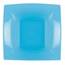 Picture of Boles Azul Caribe Cuadrados plástico 18cm (8 uds.)
