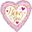 Imagen de Globo I Love You Rosa y Dorado (45cm)