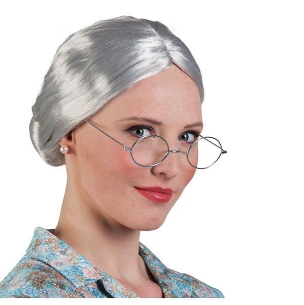 Imagens de Peluca de Abuelita Plateada