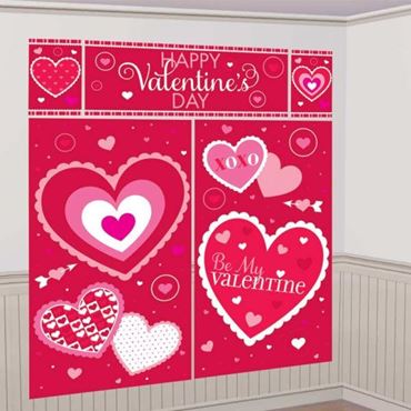 Guirnalda de corazón de San Valentín, 10 unidades, guirnalda de corazón de  papel, decoración de corazones románticos para decoración de San Valentín