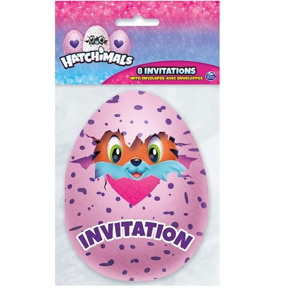 Imagen de Invitaciones de Los Hatchimals (8 uds.)