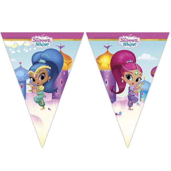 Imagen de Banderin Shimmer y Shine plástico (2,3m)