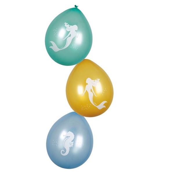 Imagen de Globos de Látex Sirena elegante (6 uds)