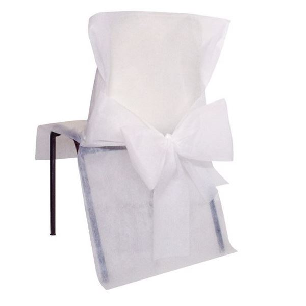 Imagen de Fundas Silla Blancas Maxi Pack (10 uds.)