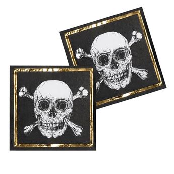Picture of Servilletas de Pirata Calavera (12 uds.)