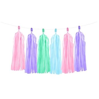 Imagen de Guirnalda borlas pastel