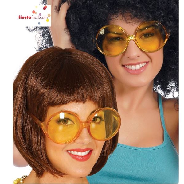 Gafas redondas de hippie para adulto