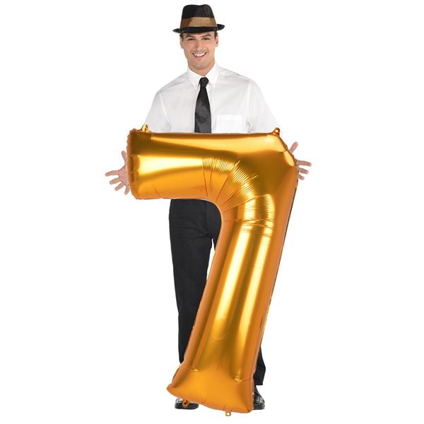 Picture of Globo Número 7 Dorado Extra-grande (134cm)