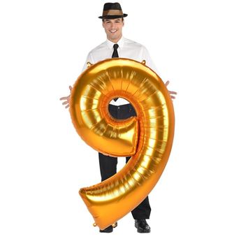 Imagen de Globo Número 9 Dorado Extra-grande (134cm)