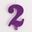 Imagens de Vela 2 Morada Glitter