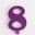 Picture of Vela 8 Morada Glitter