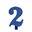 Imagen de Vela 2 Azul Glitter