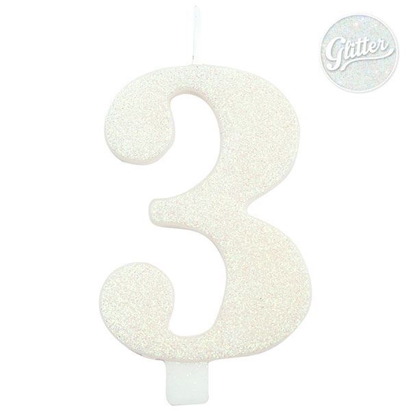 Picture of Vela 3 Blanca Glitter