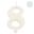 Picture of Vela 8 Blanca Glitter
