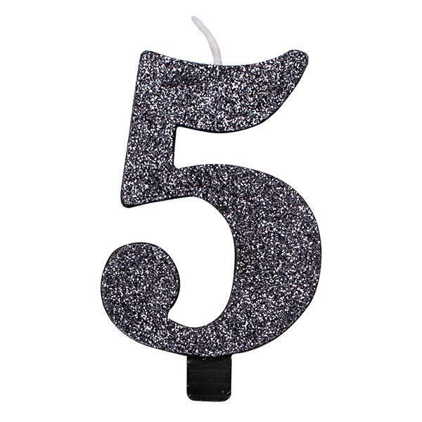 Picture of Vela 5 Negra Glitter