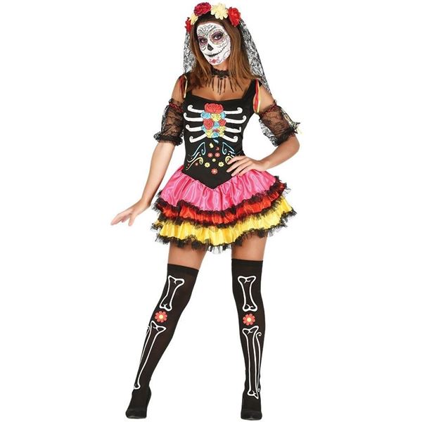 Imagen de Disfraz Calavera Catrina M (Talla 38-40)