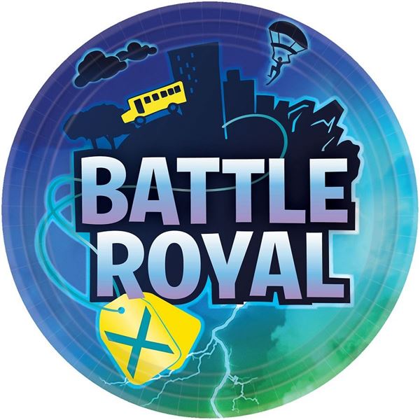 Imagens de Platos de Battle Royal Fortnite cartón 23cm (8 unidades)