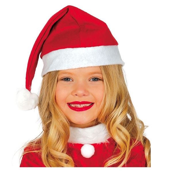 Imagen de Gorro Navidad Infantil Rojo y Blanco