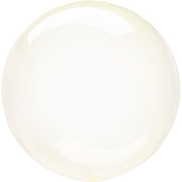 Picture of Globo Burbuja Transparente Amarillo plástico (45cm)