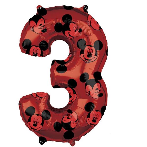 Picture of Globo Mickey Mouse Número 3 (65cm)