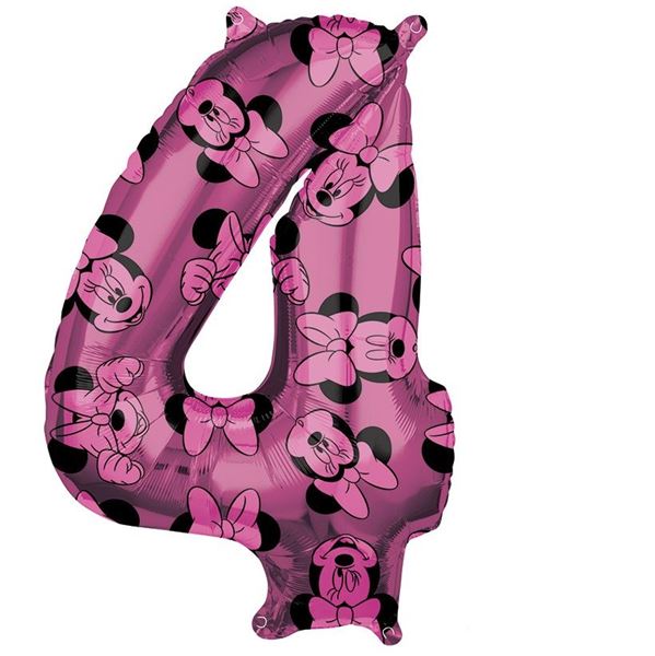 Imagen de Globo Minnie Mouse Número 4 (65cm)