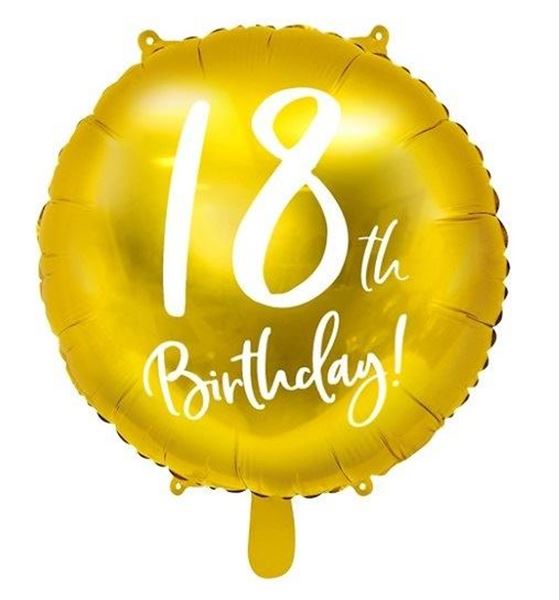 Picture of Globo 18 Años Dorados (45cm)
