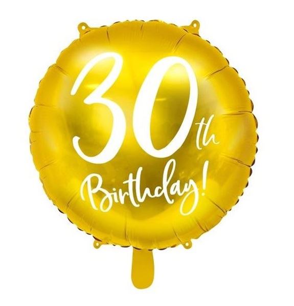 Imagen de Globo 30 Años Dorados (45cm)